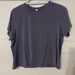 purple lulu cropped top